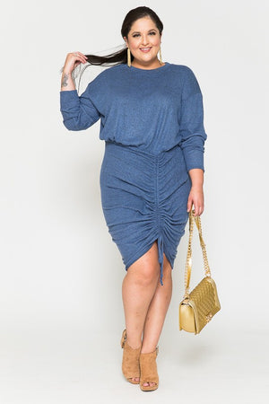 CURVY Jasper Side Shirring Dress