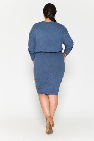 CURVY Jasper Side Shirring Dress