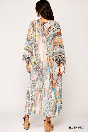 Lexi Mixed Print Kimono